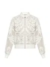 Allsaints Jade Embroidered Bomber Jacket In Multi