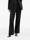 Allsaints Lacey Lace-insert Trousers In Black