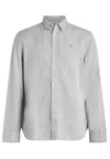 Allsaints Laguna Relaxed Fit Long Sleeve Button-up Shirt In Grey