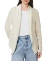 Allsaints Laina Knitted Cardigan In Chalk White