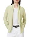 Allsaints Womens Jade Semi-sheer Wool-blend Cardigan Jade Green In Jade Green