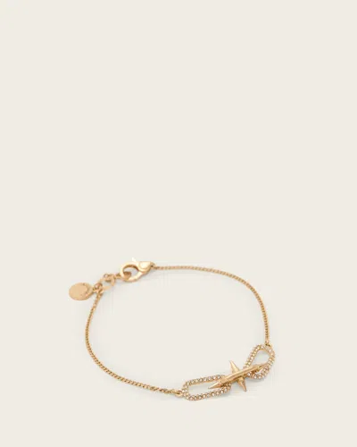 Allsaints Laio Link Bracelet In Gold