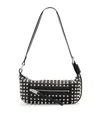 Allsaints Womens Vega Embellished Mini Leather Shoulder Bag Black In Black