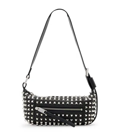 ALLSAINTS LAMBSKIN EMBELLISHED VEGA SHOULDER BAG