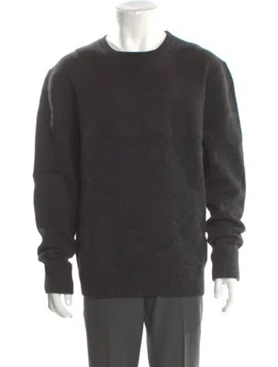 Pre-owned Allsaints Lambswool Crew Neck Pullover In Gray