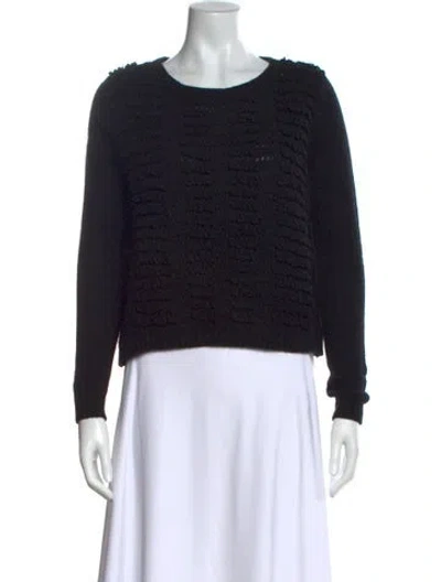 Pre-owned Allsaints Lambswool Scoop Neck Sweater In Gray