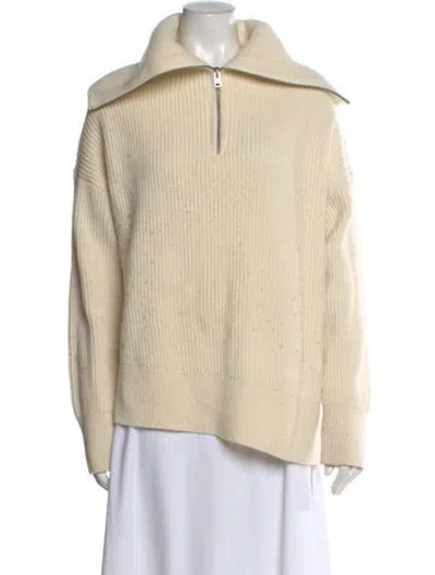 Pre-owned Allsaints Lambswool Turtleneck Sweater In Neutral