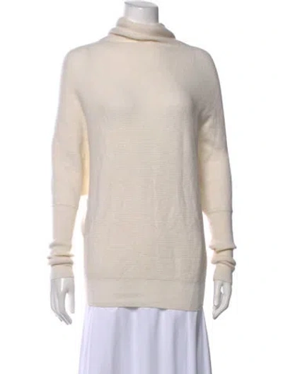 Pre-owned Allsaints Lambswool Turtleneck Sweater In Neutrals