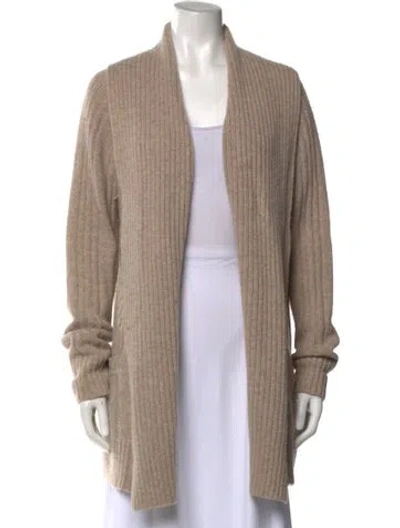 Pre-owned Allsaints Lambswool V-neck Sweater In Brown