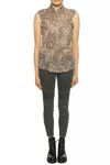 Allsaints ‘laney' Patterned Shirt In Beige