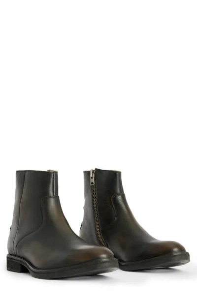 Allsaints Lang Boot In Dark Brown