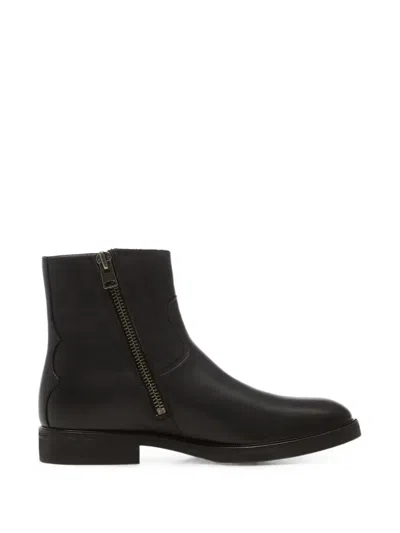 Allsaints Lang Zip-fastening Leather Boots In Black