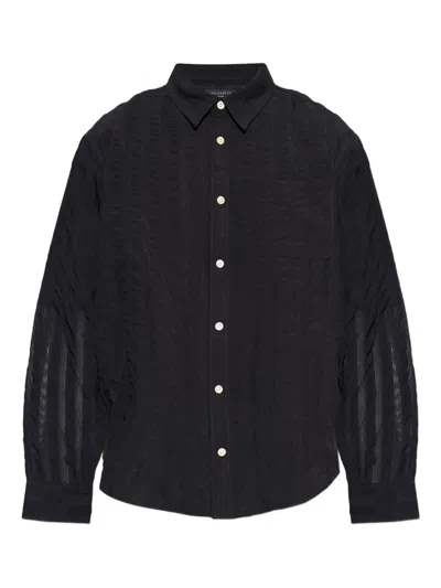 Allsaints Lannar Shirt In Black