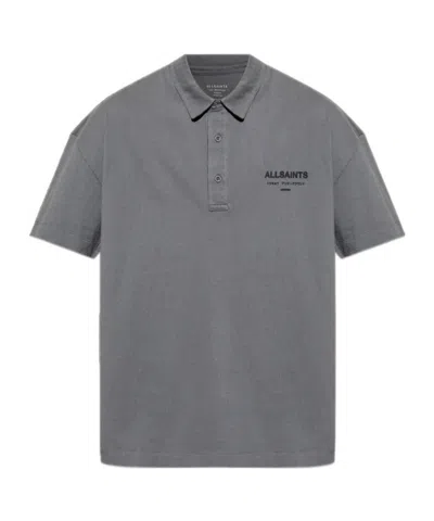 Allsaints Lapel Short Sleeve Polo Shirt