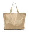 Shop Allsaints Large Organic Cotton Biggy Tote Bag In Green