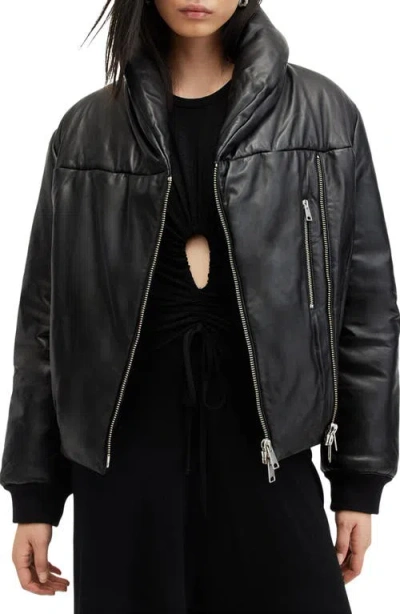 ALLSAINTS ALLSAINTS LAUREN LEATHER PUFFER JACKET
