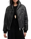 Allsaints Lauren Lea Puffer Jacket In Black
