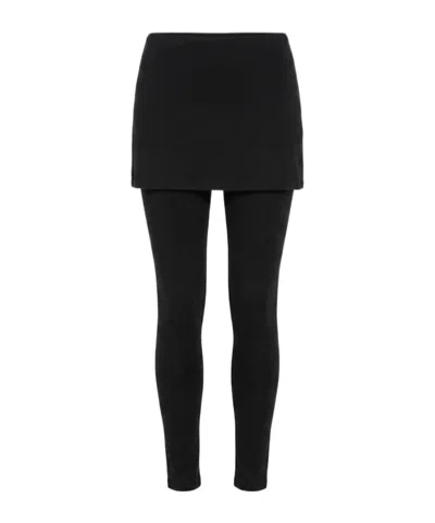 Allsaints Layered-design Trousers In Black