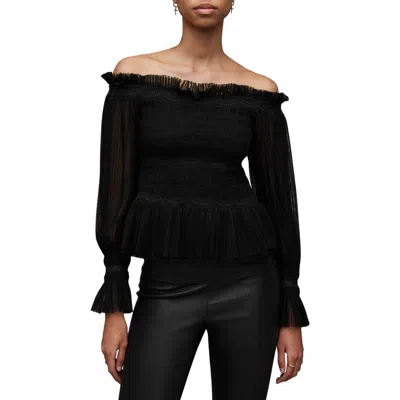 Allsaints Layla Top In Black