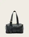 Allsaints Leather Ares Grain Leather Shoulder Bag In Black