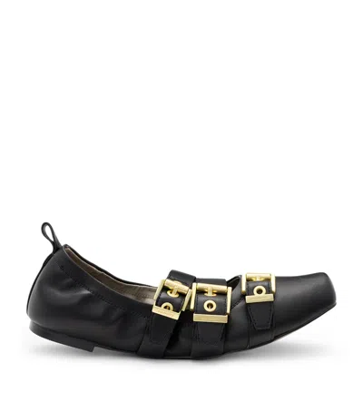 ALLSAINTS LEATHER AURORA BALLET FLATS