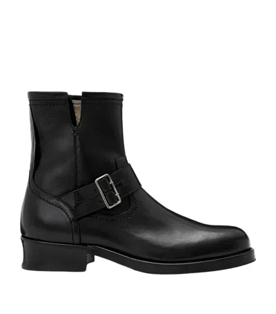 Allsaints Leather Bailey Ankle Boots In Black