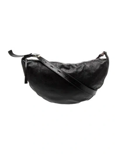 Pre-owned Allsaints Leather Belt Bag In Black