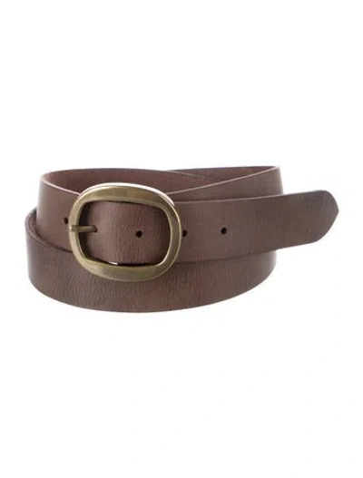 Pre-owned Allsaints Leather Belt W/ Tags In Brown