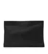 Allsaints Leather Bettina Large Leather Clutch Bag In Black