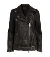 Allsaints Leather Billie Biker Jacket In Black