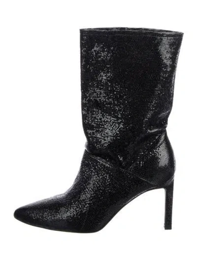 Pre-owned Allsaints Leather Boots In Black