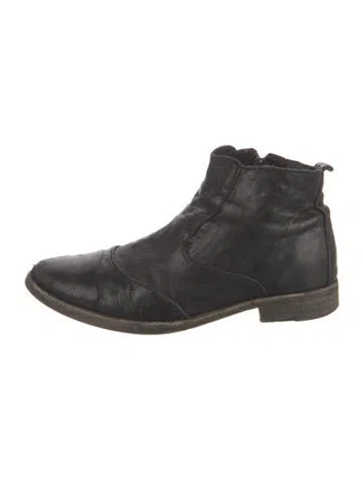 Pre-owned Allsaints Leather Boots In Black