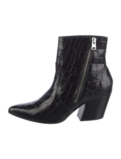 Pre-owned Allsaints Leather Boots In Black