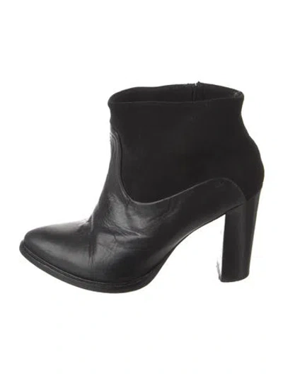 Pre-owned Allsaints Leather Boots In Black