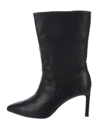 Pre-owned Allsaints Leather Boots In Black