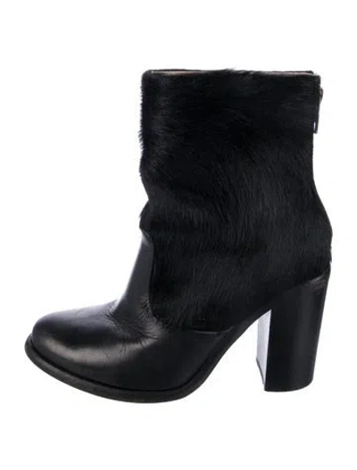 Pre-owned Allsaints Leather Boots In Black