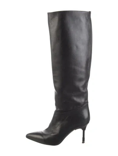 Pre-owned Allsaints Leather Boots In Black