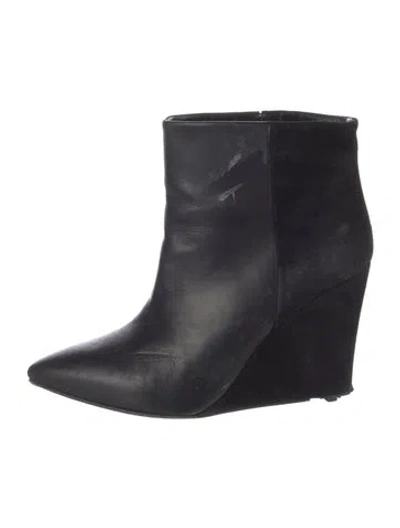 Pre-owned Allsaints Leather Boots In Black