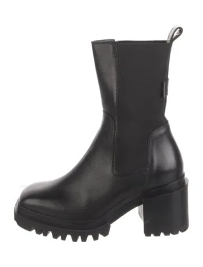 Pre-owned Allsaints Leather Boots In Black