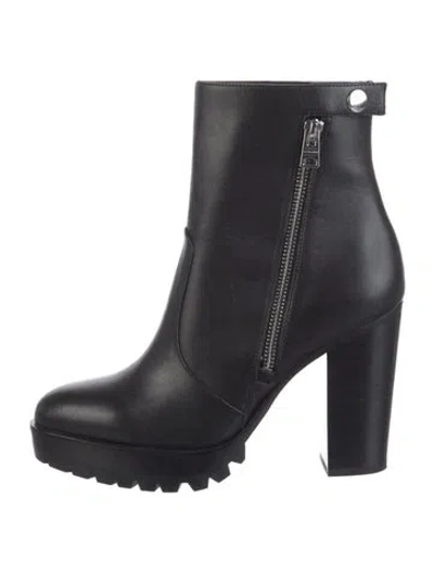 Pre-owned Allsaints Leather Boots In Black