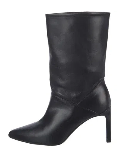 Pre-owned Allsaints Leather Boots In Black
