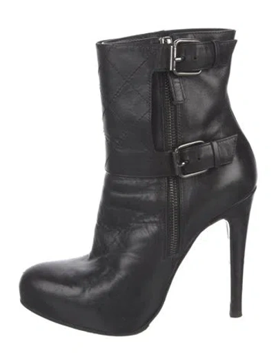 Pre-owned Allsaints Leather Boots In Black