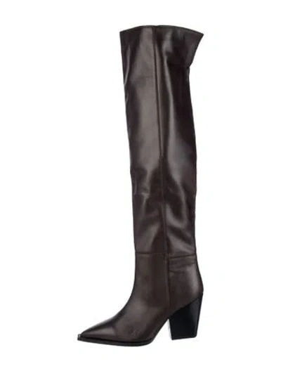 Pre-owned Allsaints Leather Boots In Brown