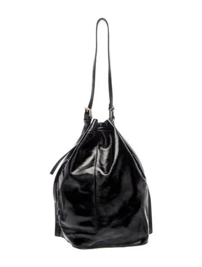 Pre-owned Allsaints Leather Bucket Bag In Black