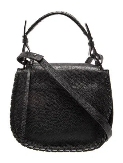 Pre-owned Allsaints Leather Bucket Bag In Black