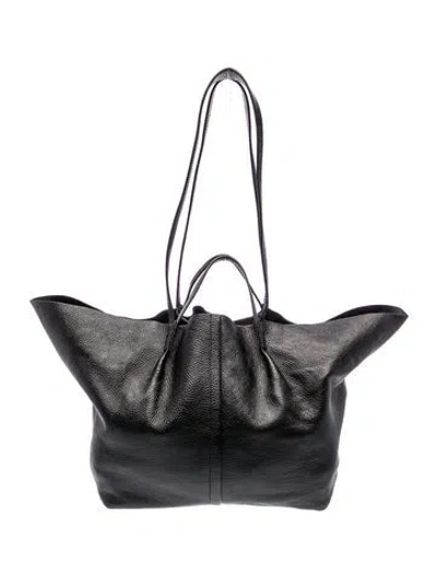 Pre-owned Allsaints Leather Bucket Bag In Black