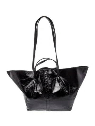Pre-owned Allsaints Leather Bucket Bag In Black