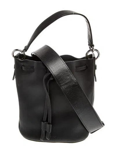 Pre-owned Allsaints Leather Bucket Bag In Black