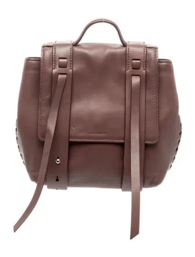 Pre-owned Allsaints Leather Bucket Bag In Brown
