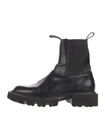 Pre-owned Allsaints Leather Chelsea Boots In Black